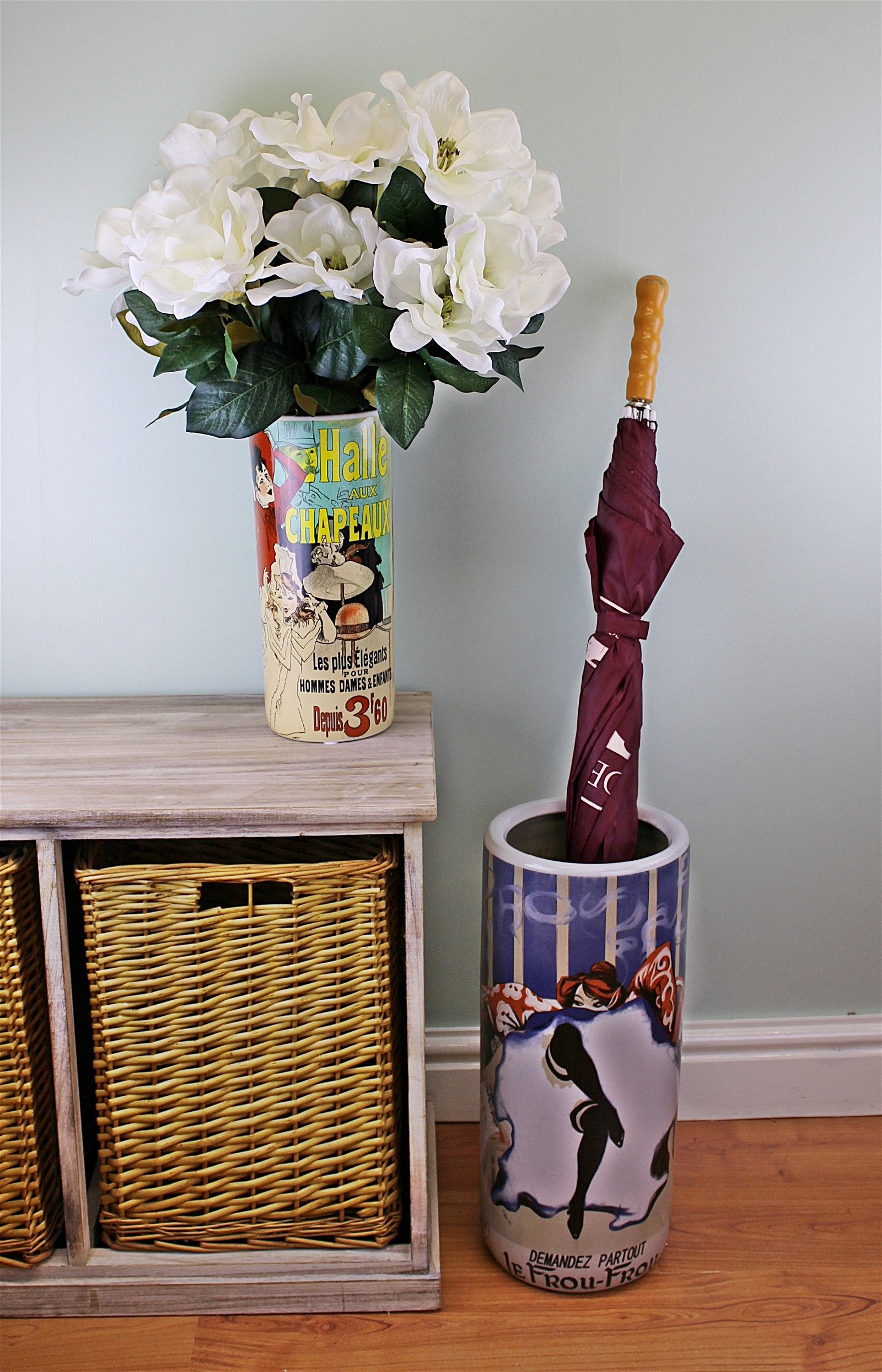 Umbrella Stand, Demandez Partout Le Frou Frou Design With Free Vase