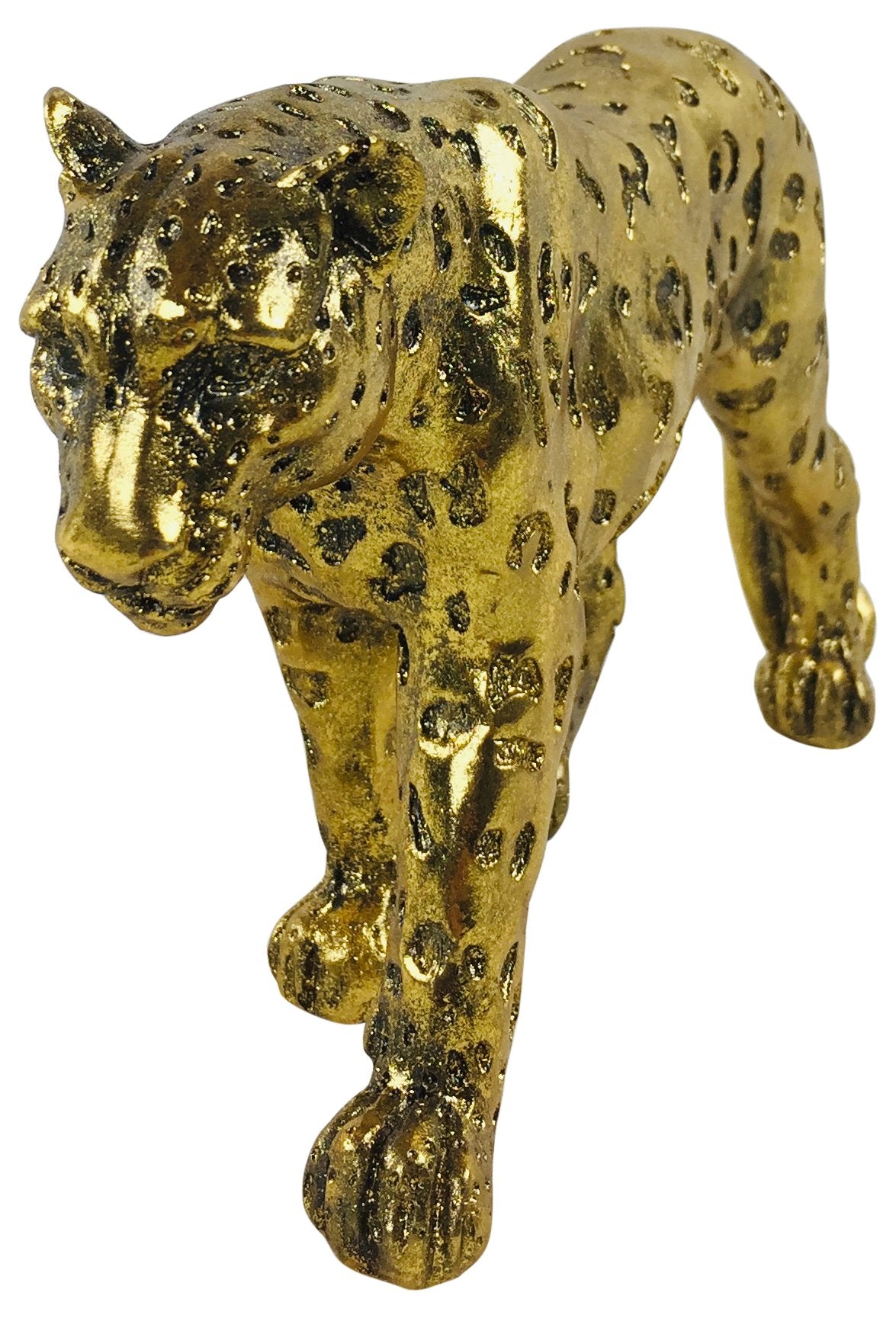 Gold Glitter Effect Leopard 27cm
