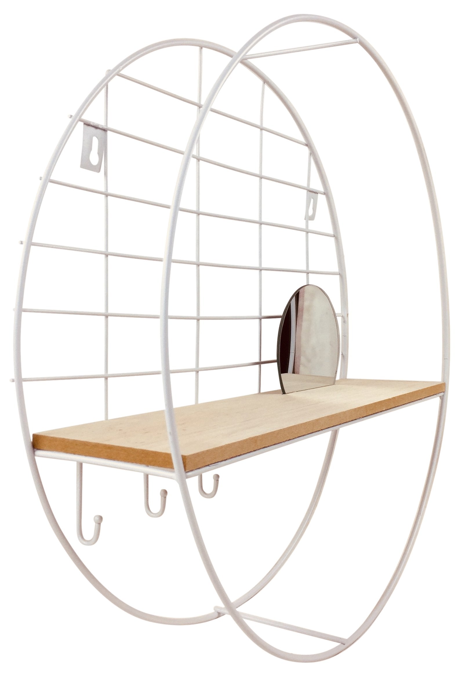 Shelving Unit with Mirror 45cm