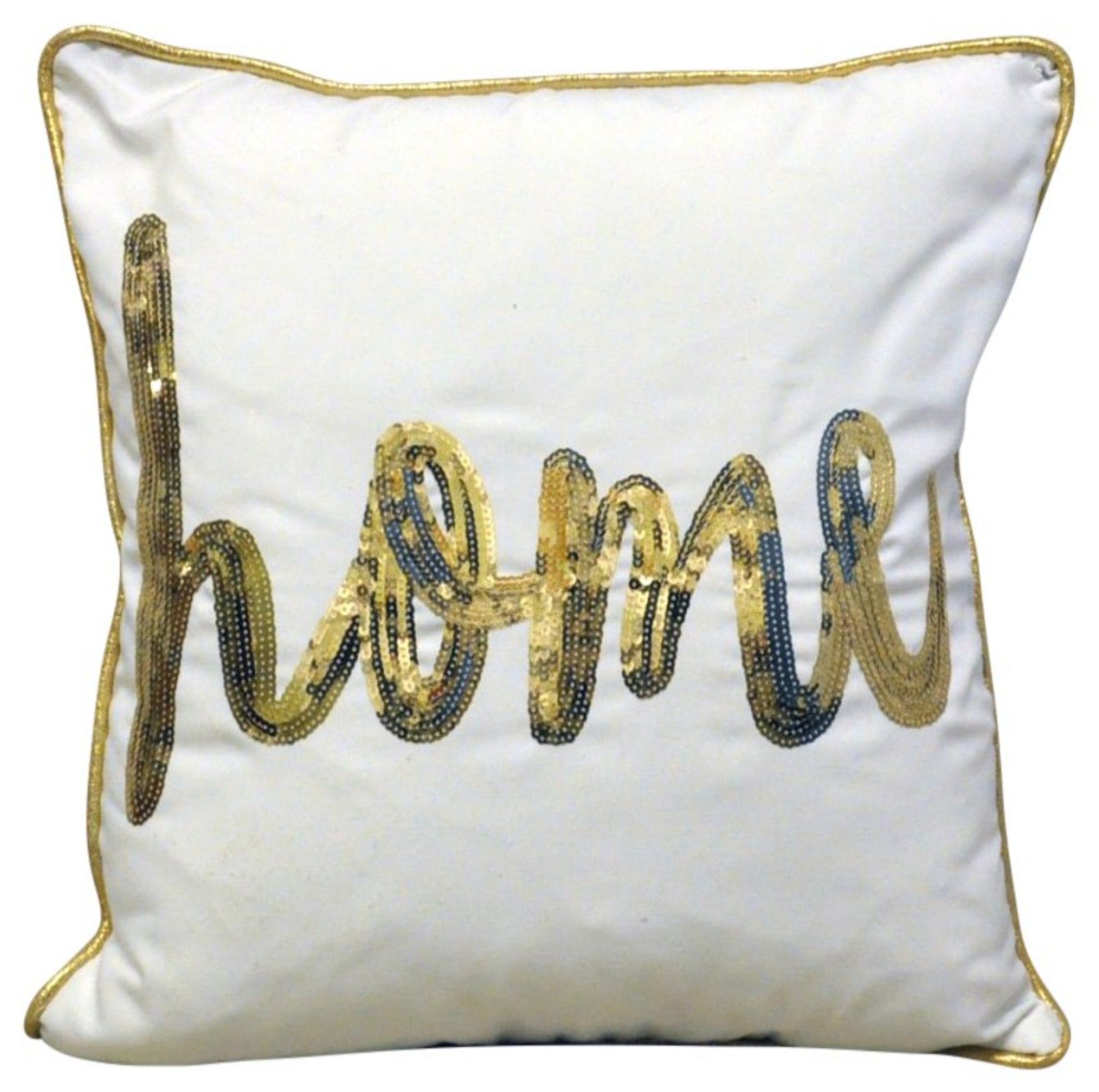 Gold Home Cushion 45cm