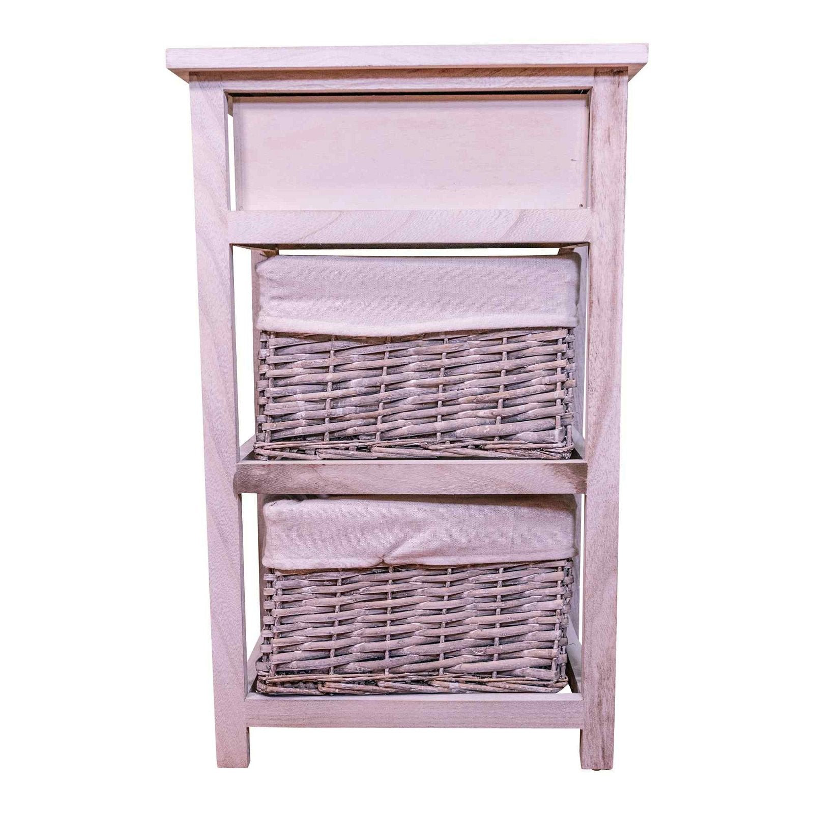 Murray Light Grey Wood Grain Effect Cabinet With Drawers