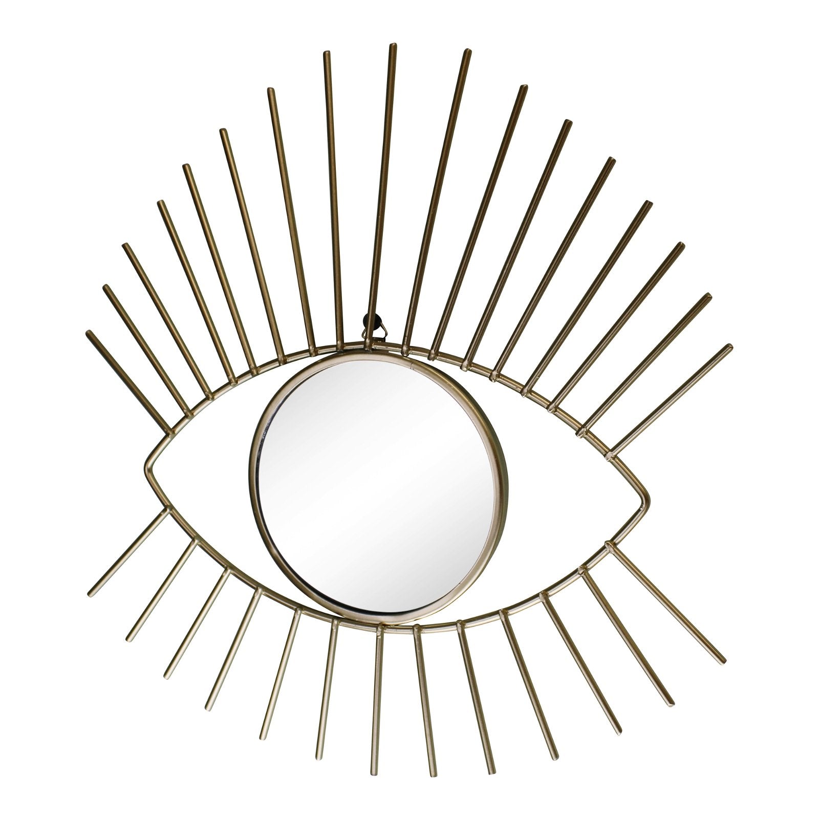 Gold Metal Eyelash Accent Mirror