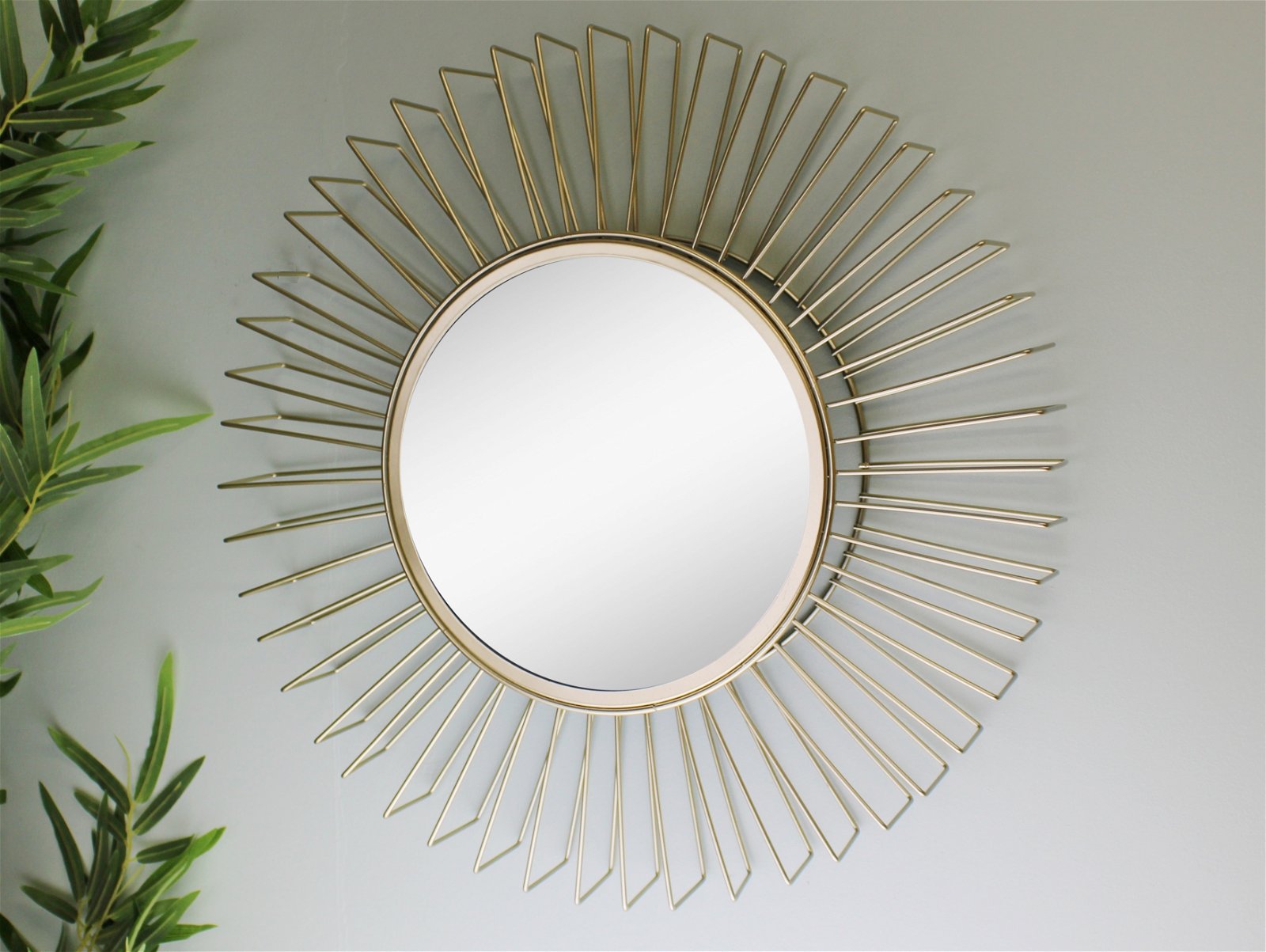 Gold Wire 3D Accent Mirror