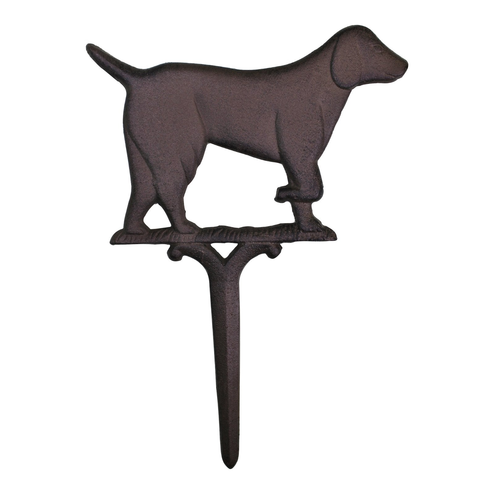Rustic Cast Iron Garden Ornament, Dog