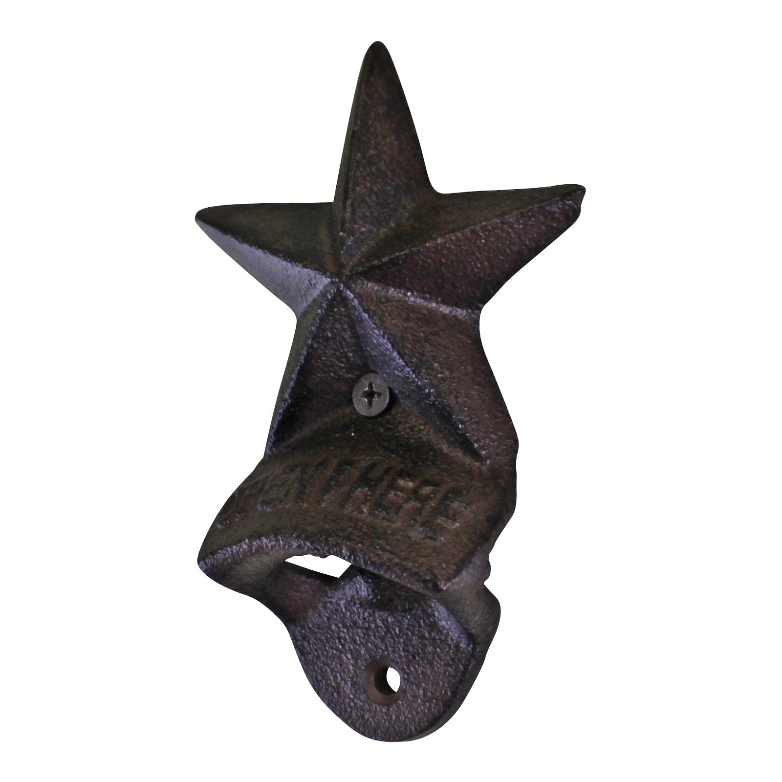 Cast Iron Wall Mounted Star Design Bottle Opener