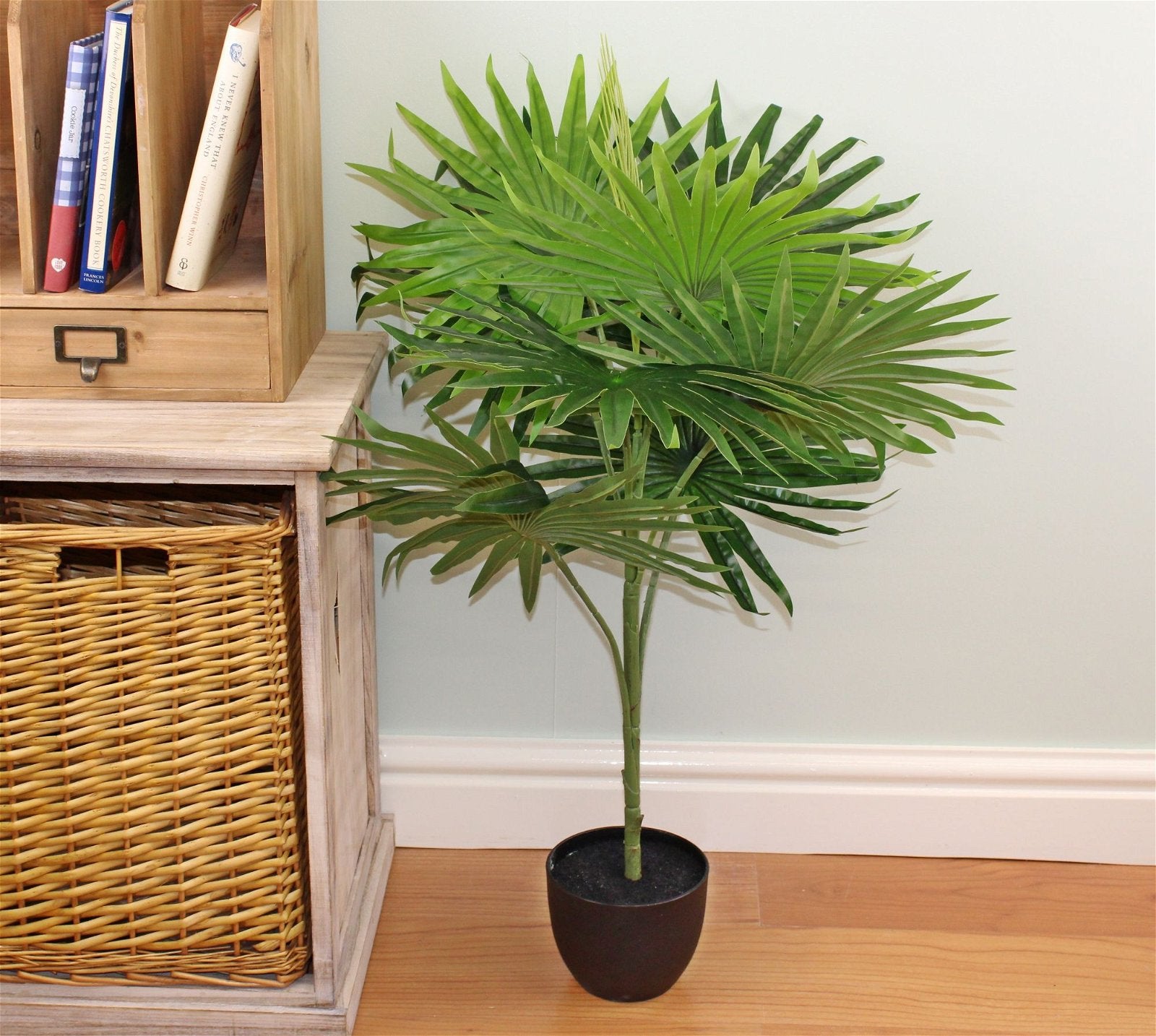 Artificial Fan Palm Tree with 8 leaves, 80cm