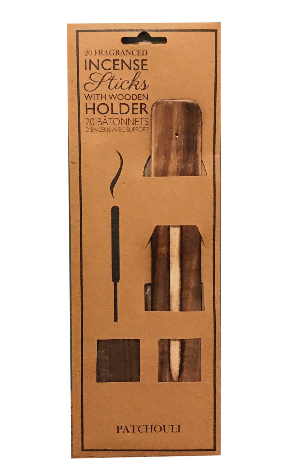 Fragranced Incense Sticks With Holder - Patchouli