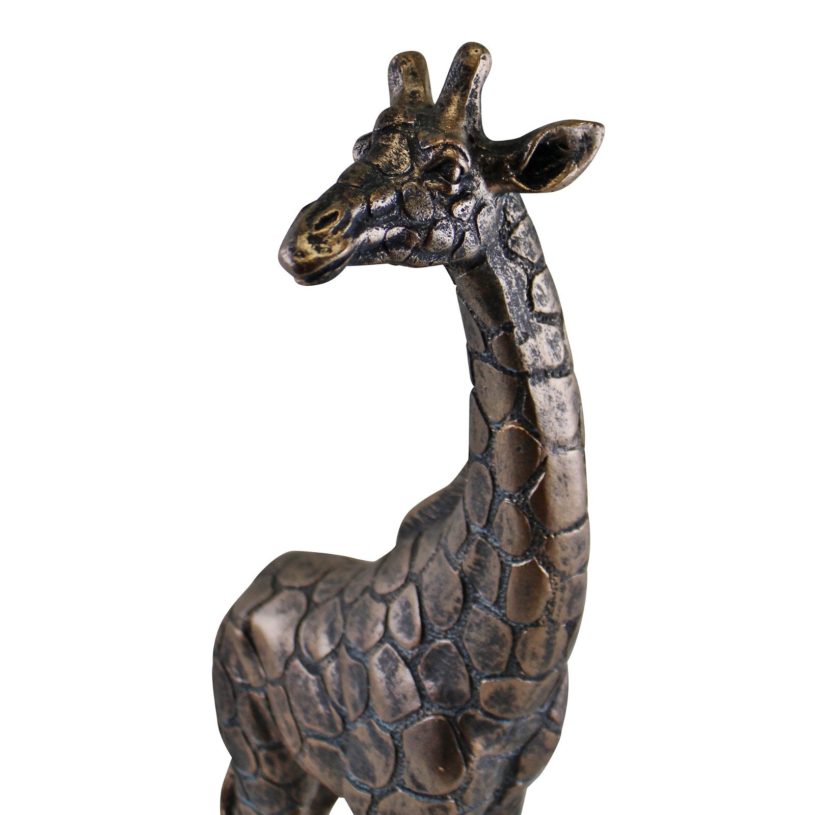 Bronze Resin Giraffe Ornament, 36cm