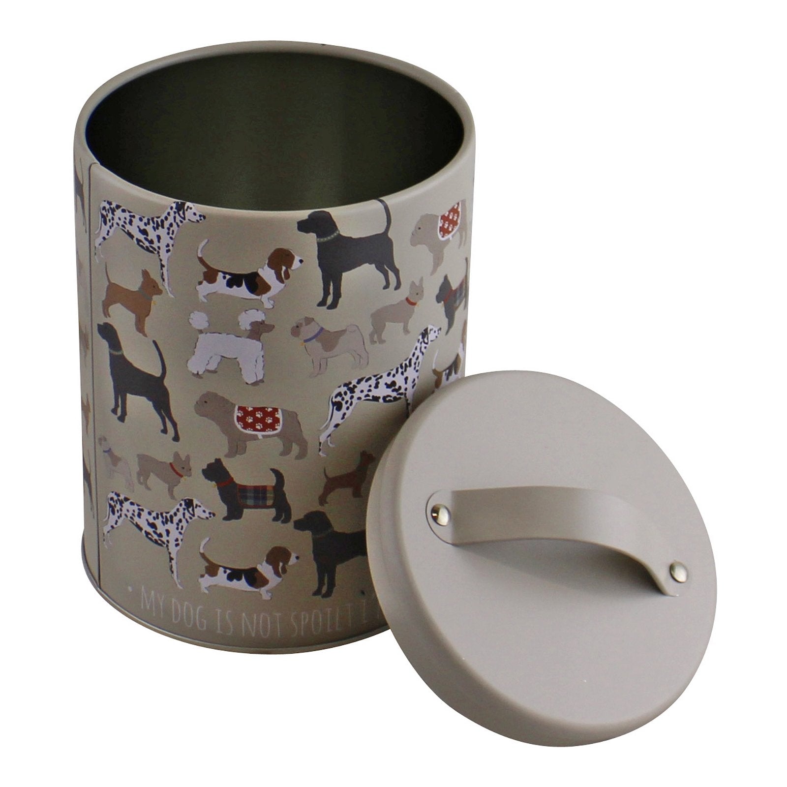 Dog Print Storage Tin, 16.5cm