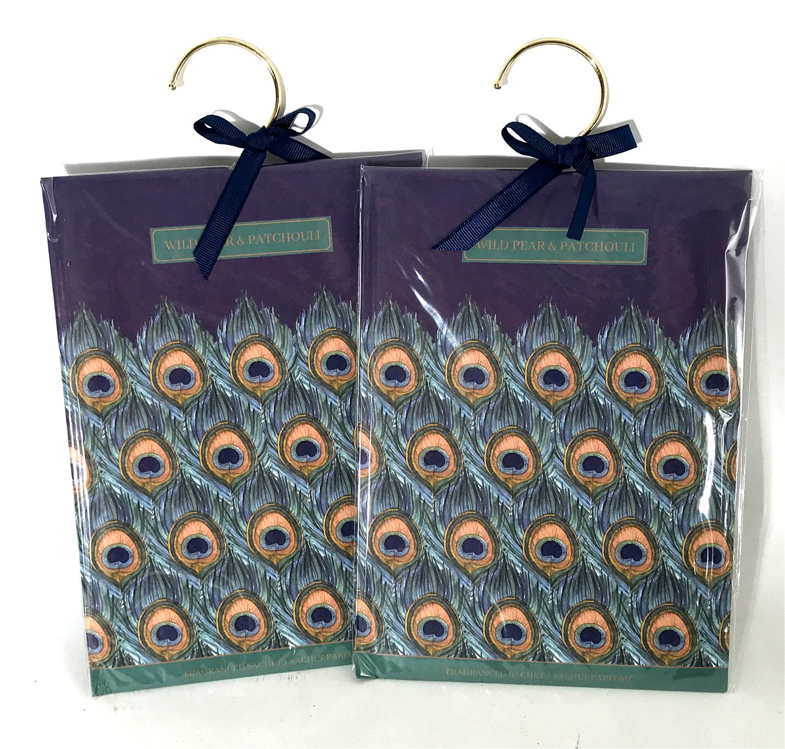 Pair Of Wild Pear & Patchouli Scented Wardrobe Sachet