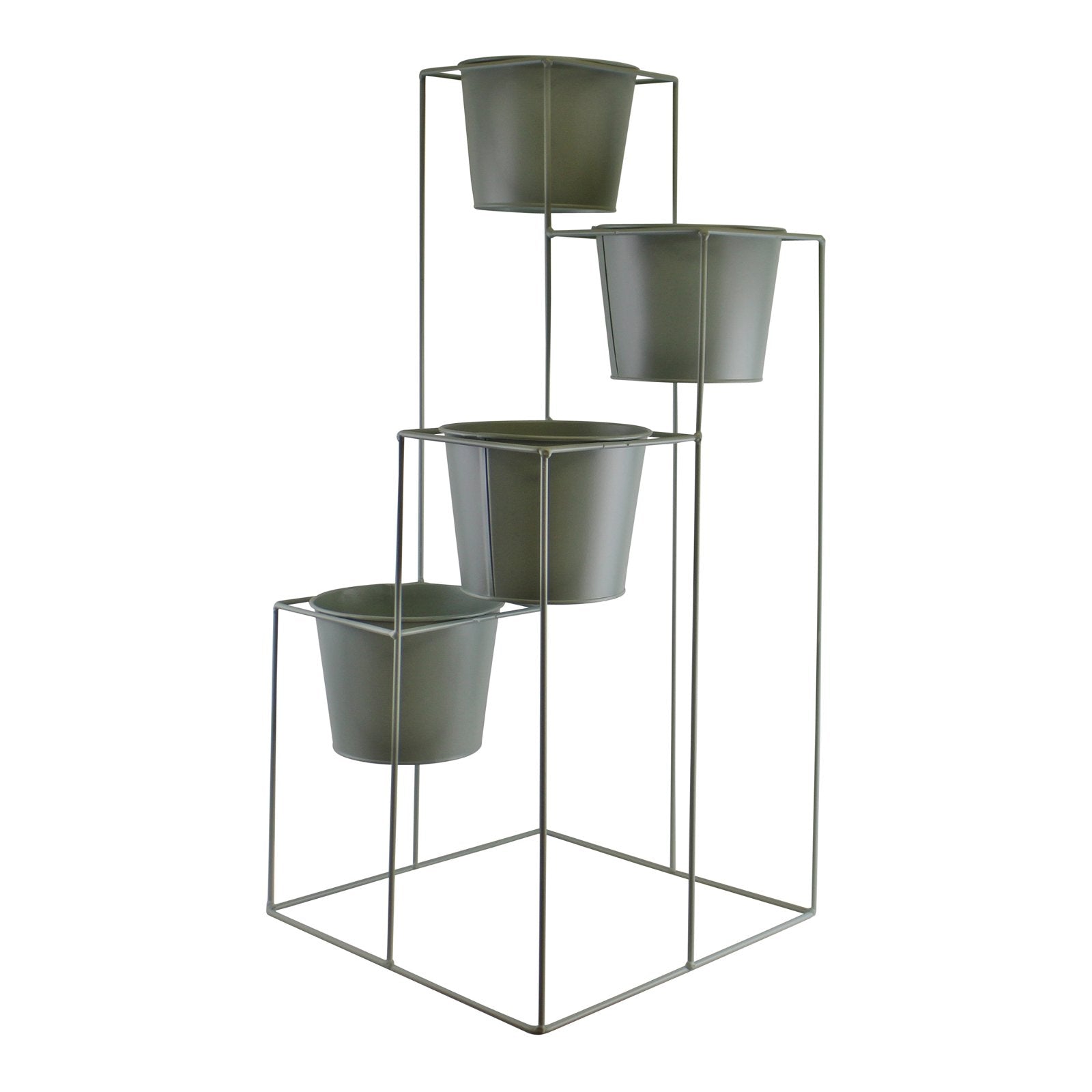 Potting Shed 4 Tier Planter Stand, Green