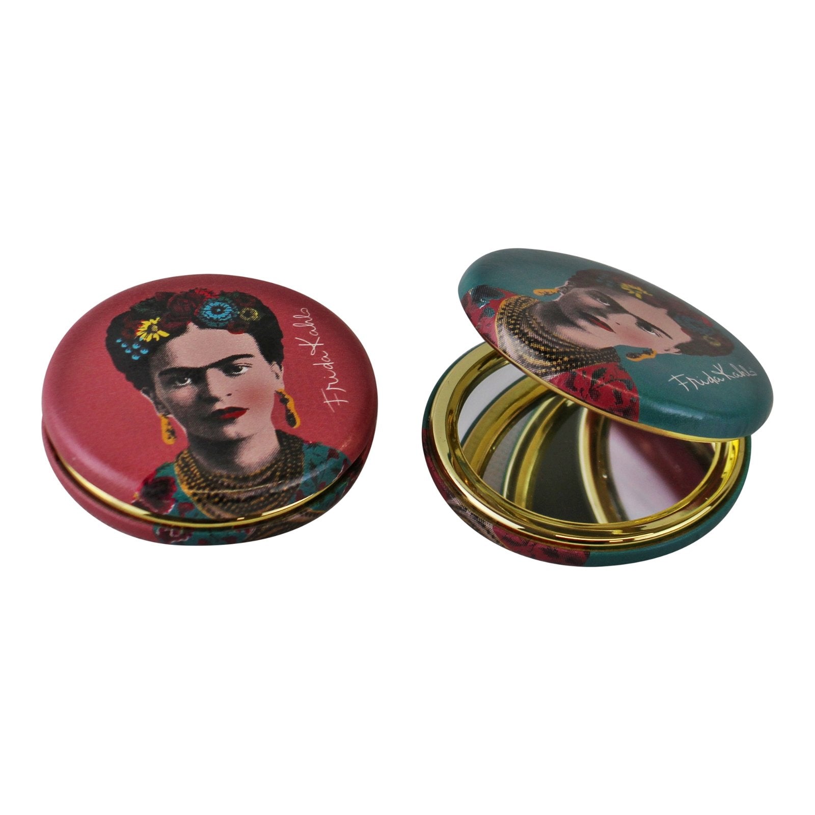 Set of 2 Frida Kahlo Design Compact Mirrors