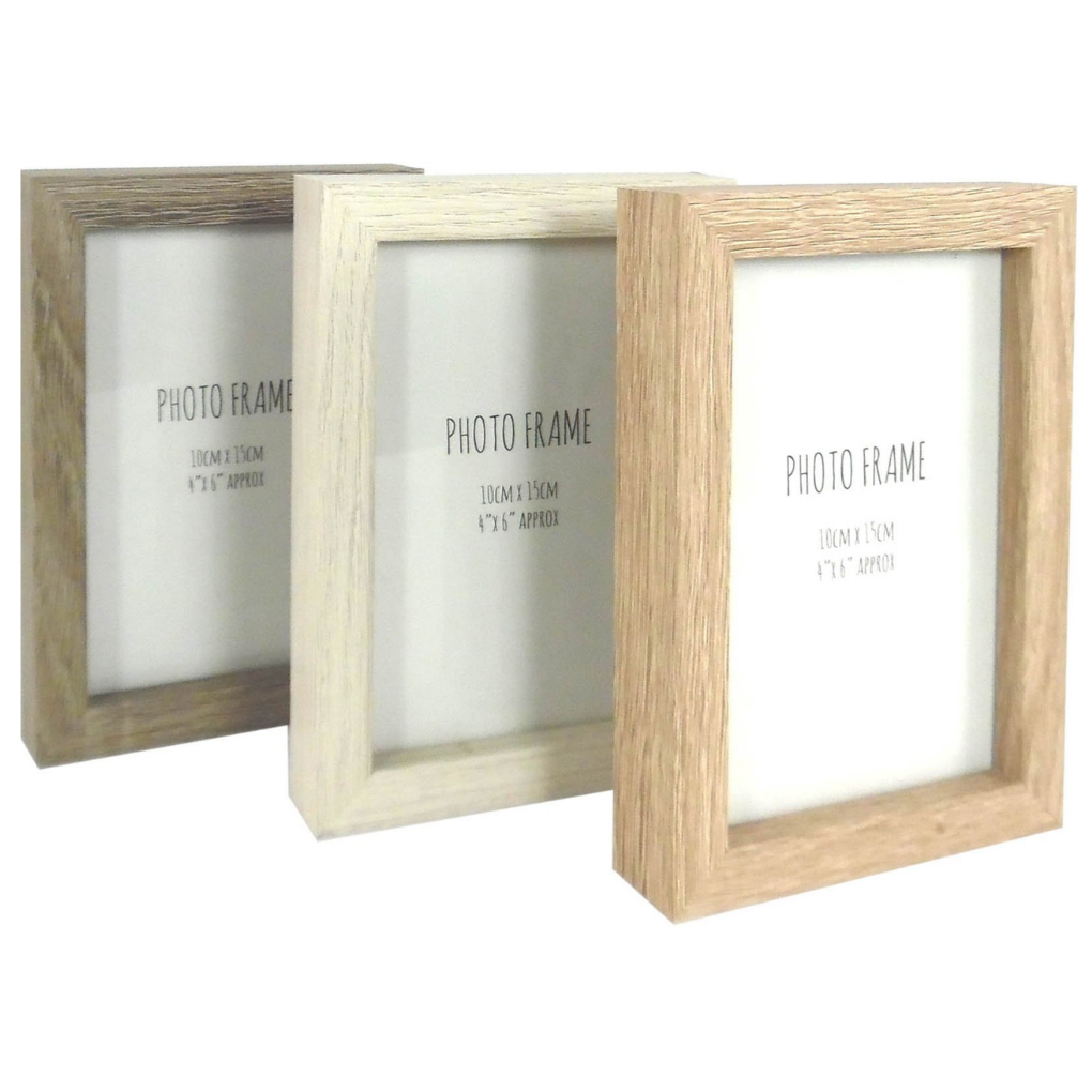 Set Of 3 Wooden Photo Frames