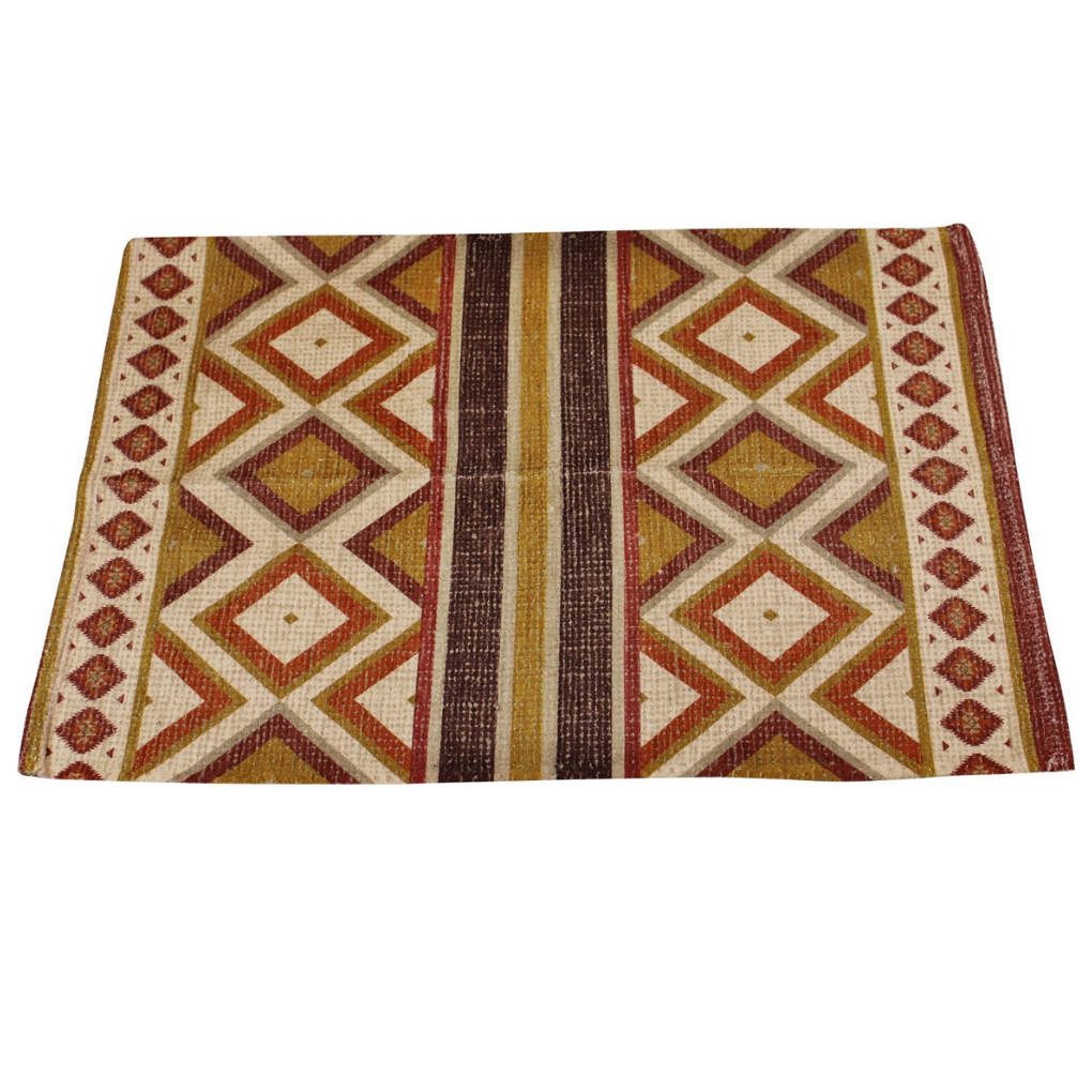 Moroccan Inspired Kasbah Rug, Diamonds and Stripes, 60x90cm