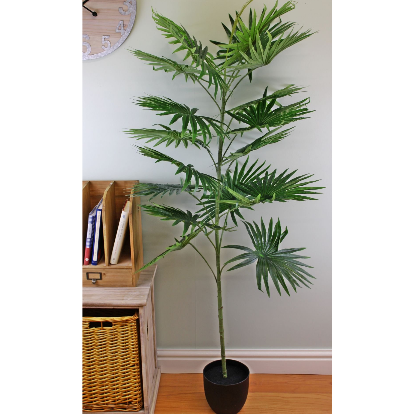 Artificial Fan Palm Tree with 18 leaves, 160cm