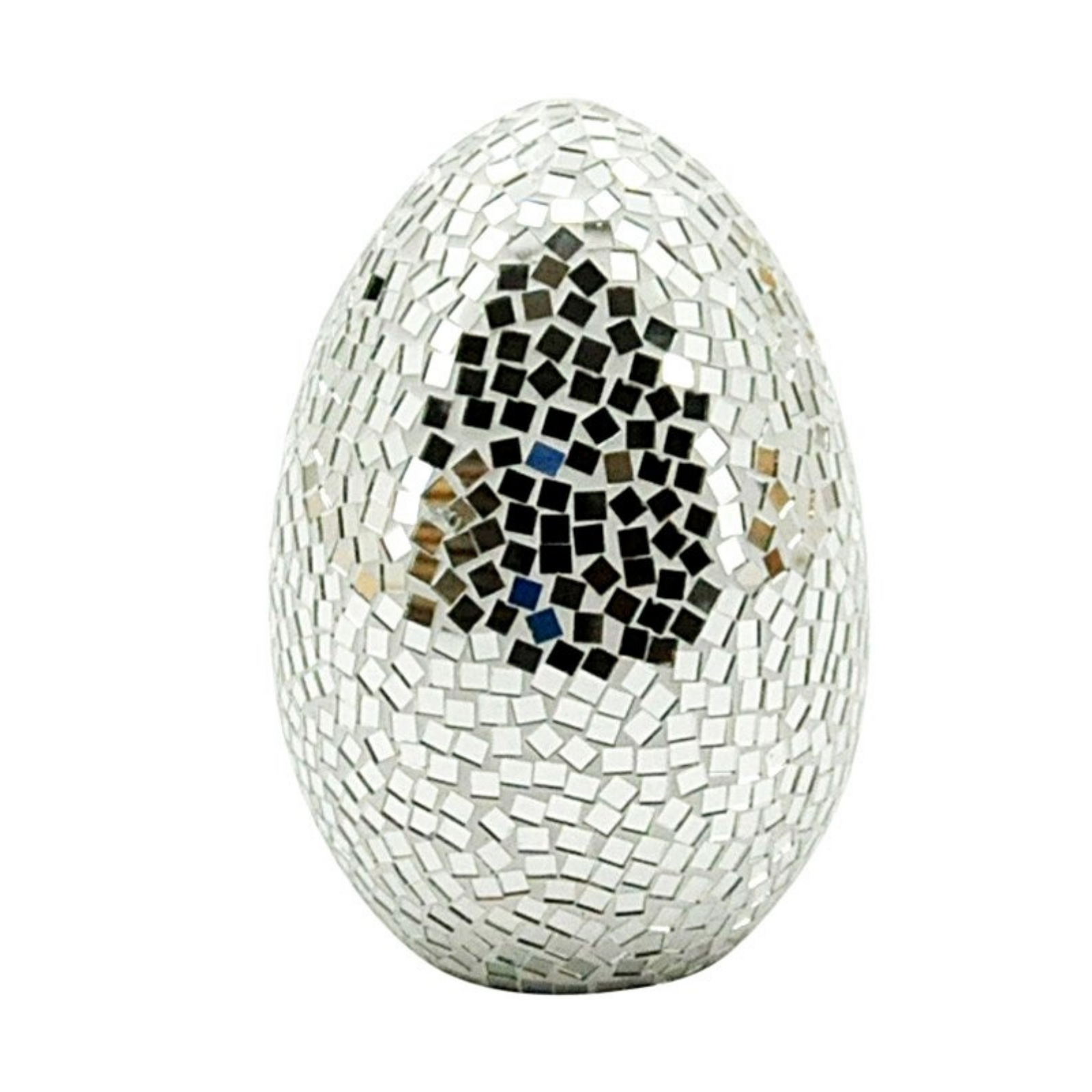 Silver Mosaic Egg 30cm