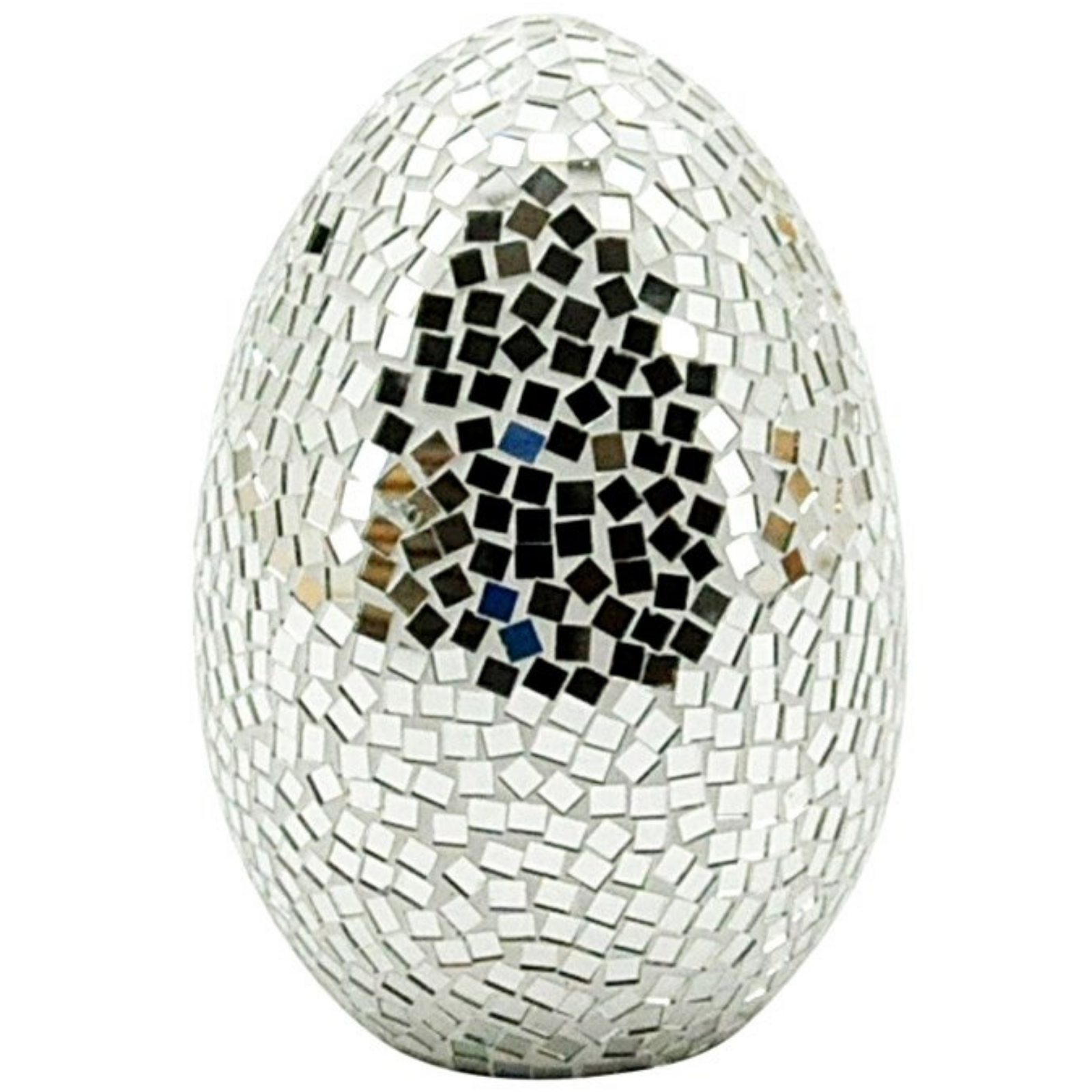 Silver Mosaic Egg 30cm