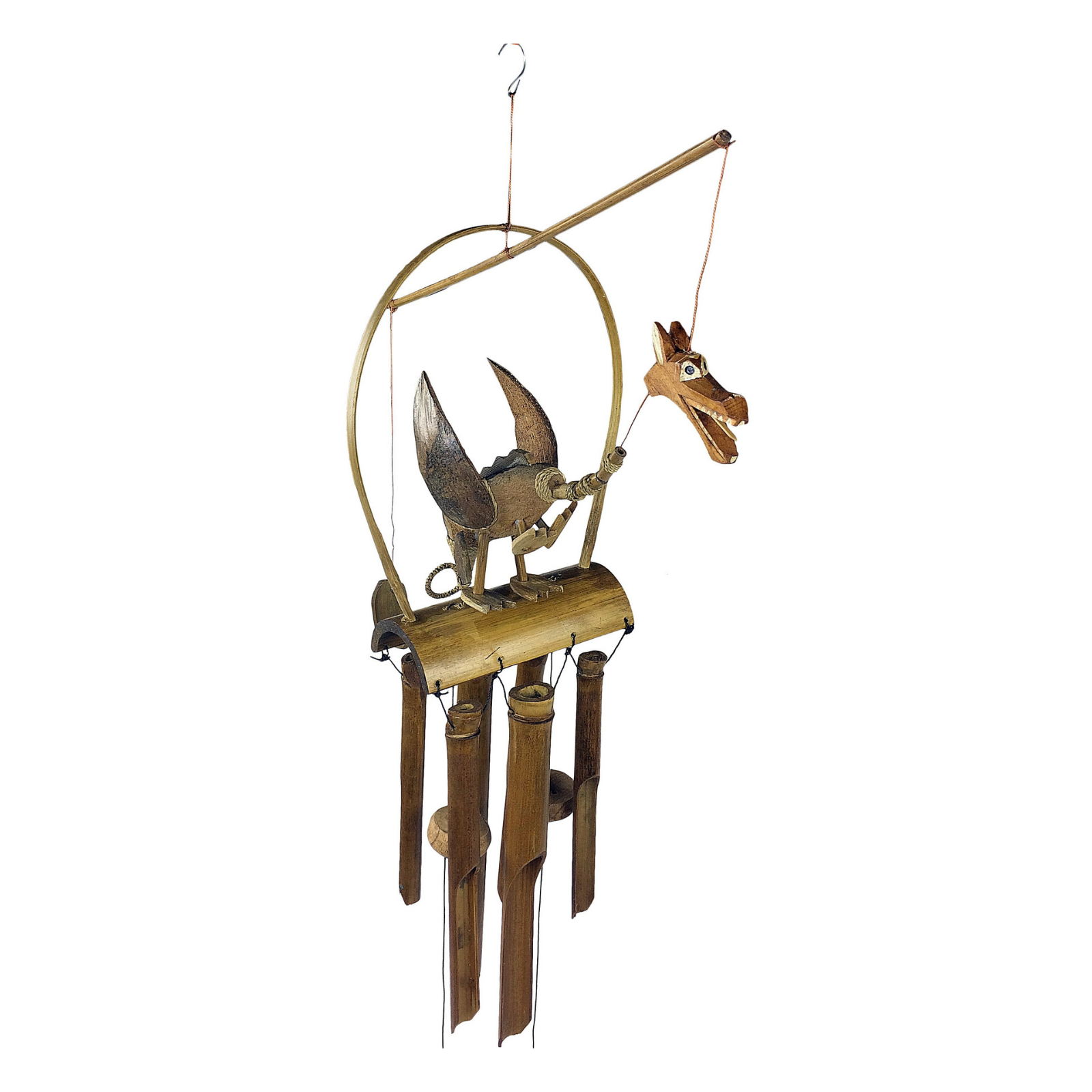 Wooden Dragon Wind Chime