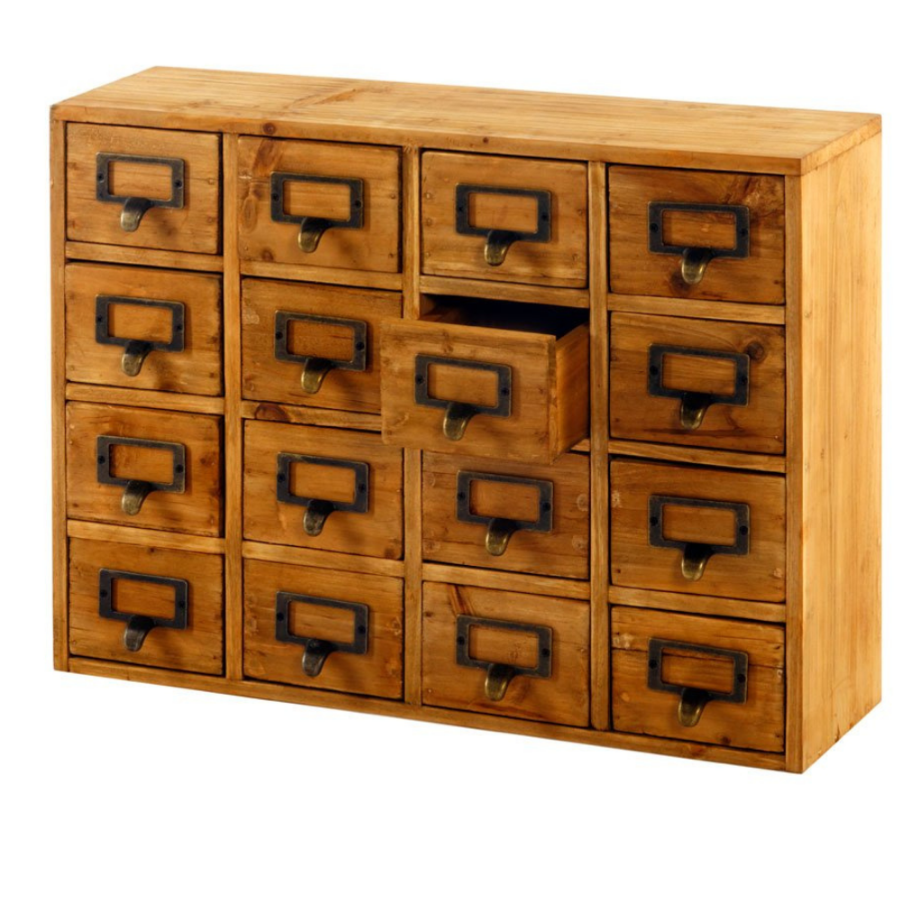 Storage Drawers (16 drawers) 35 x 15 x 46.5cm