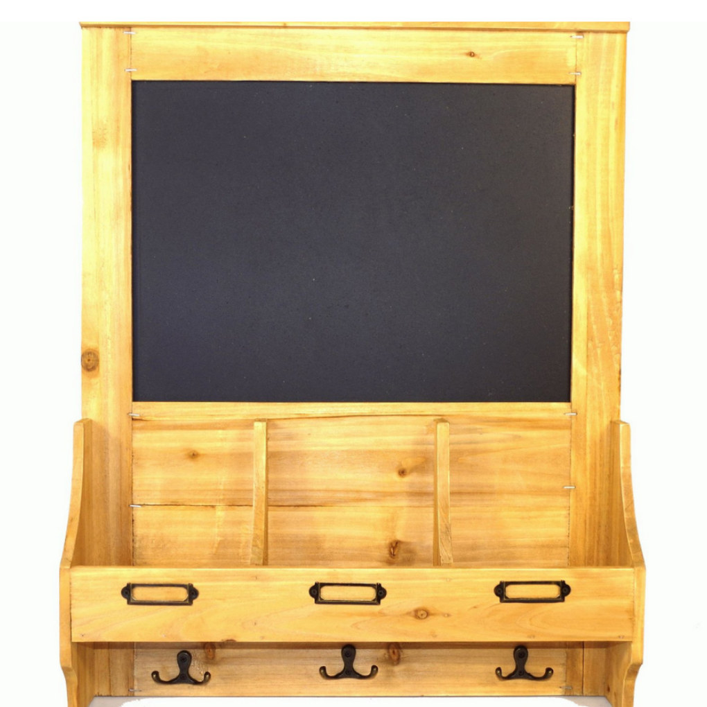 Chalkboard with hooks and Post Space 47 x 10 x 59cm