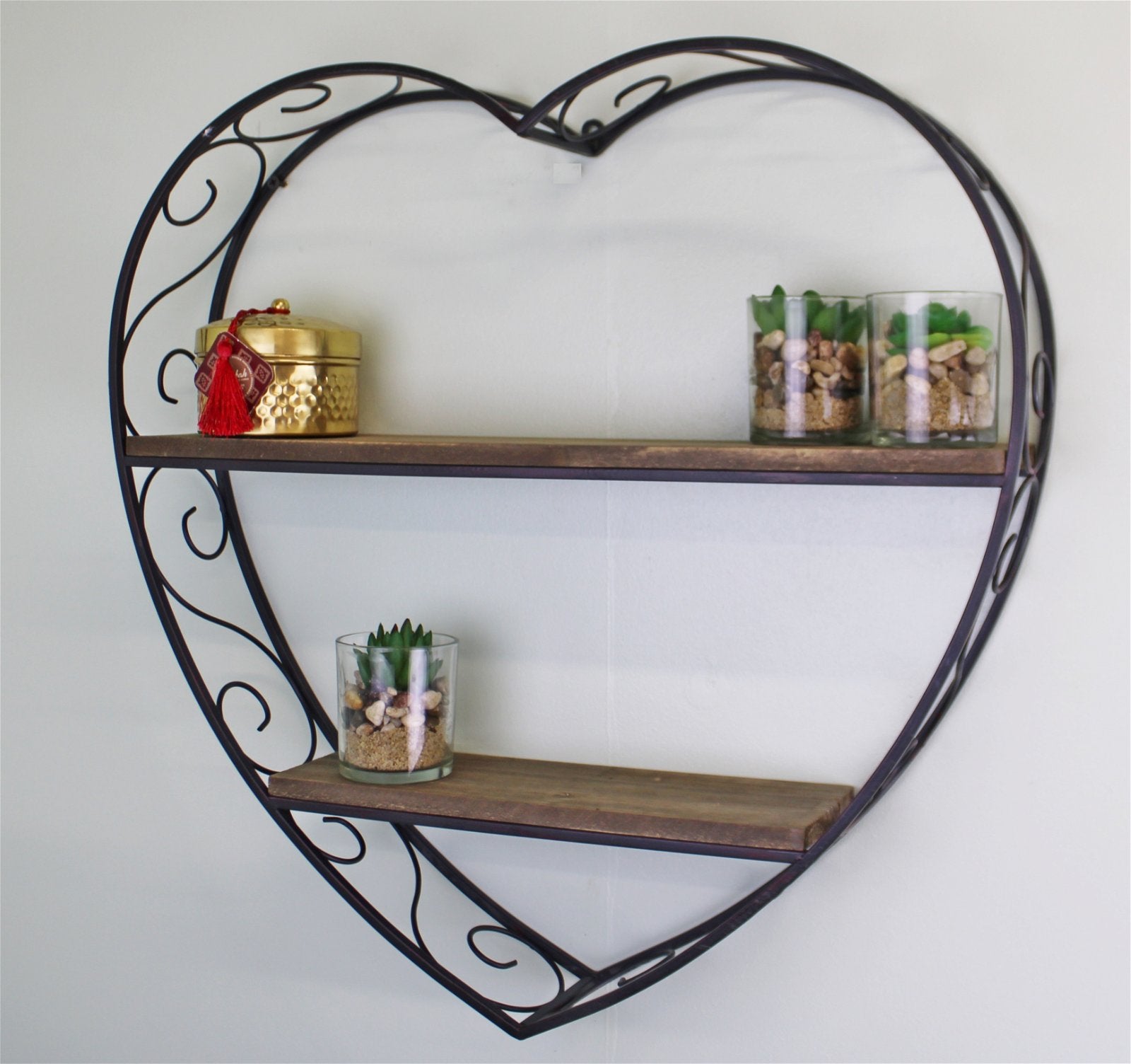 Heart shaped shelving unit deals